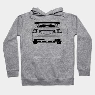 Civic Type R FD2 Back View Sketch Art Hoodie